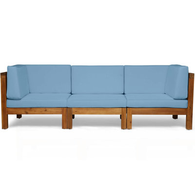 3-PIECE SOFA SET, BLUE