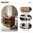 Modern Minimalist Natural Colour Black Walnut Wood Sofa Multifunctional Movable Side Table