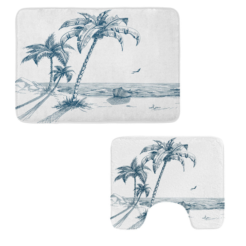  Tapis de salle de bain Island 2 pièces