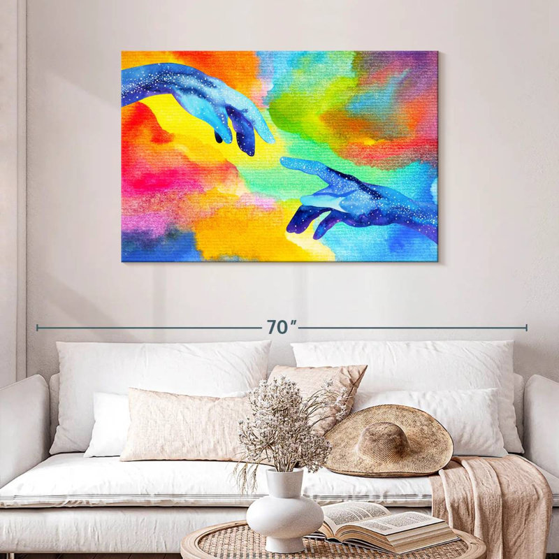 Keiraleigh Abstract Creation Hands, 30" H x 45" W