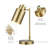 15" Brass Metal Desk Lamp