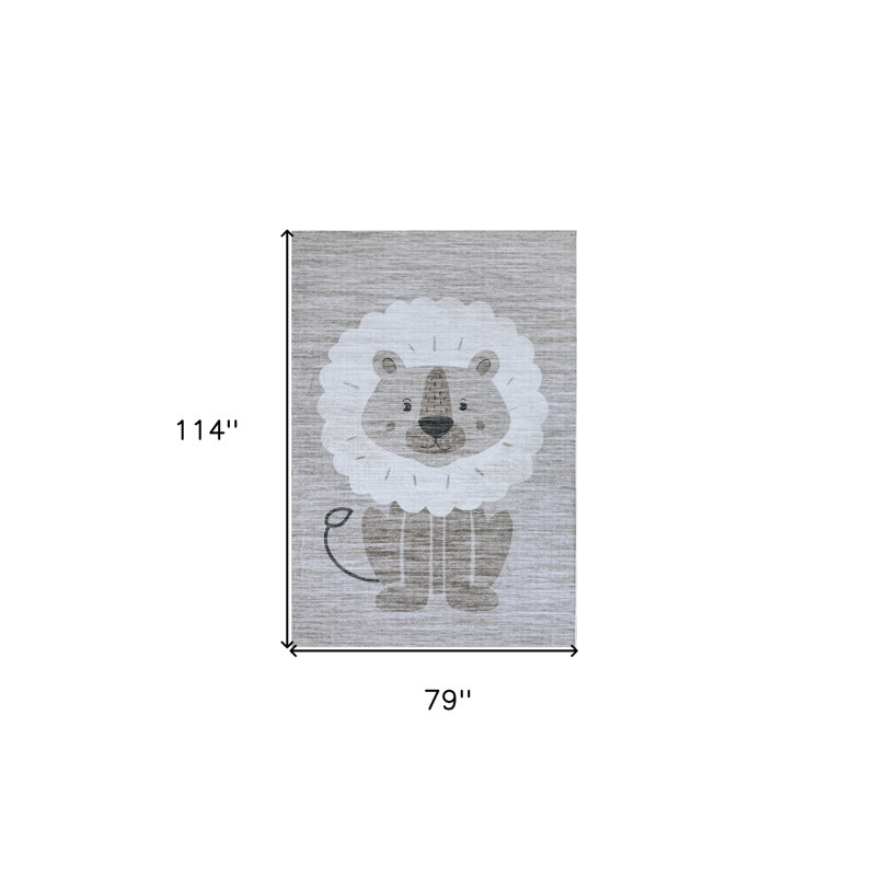 Tapis 7 'x 10' beige et gris juvénile
