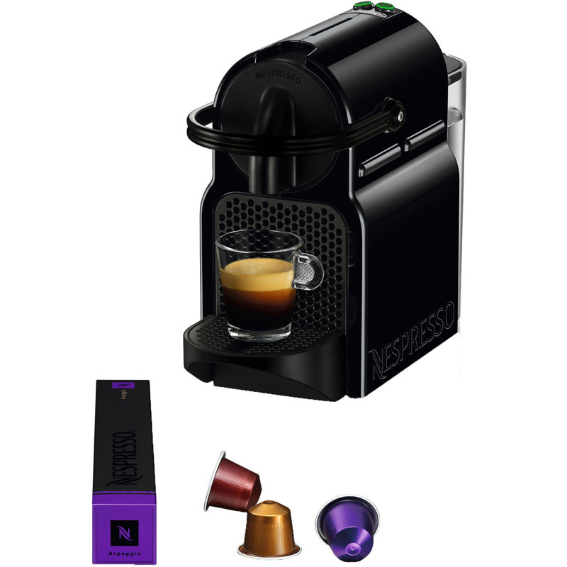 Nespresso Inissia Original Coffee and Espresso Machine by De'Longhi, Black