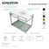Quadras Ceramic Rectangular Console Bathroom Sink with Overflow