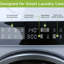 Hamilton Beach 2.57 Cu. Pi. 13 lb Séchoir à linge compact avec panneau de commande à écran tactile, 8 modes de séchage, verrouillage pour enfant, sécheuse portative ventilée, blanc