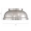 Plafonnier encastré 2LT, nickel