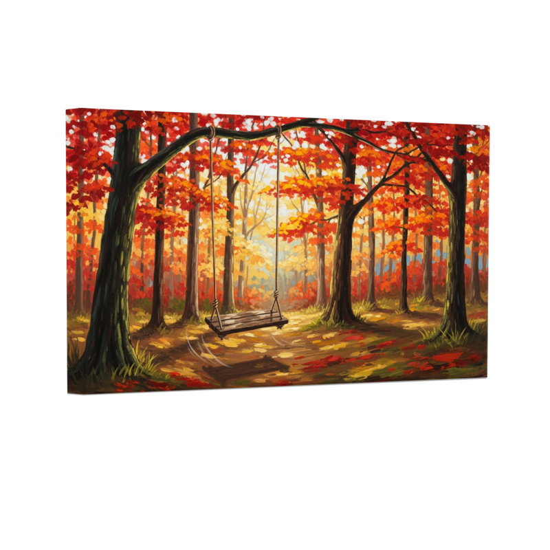Paysage et nature Forêt d'automne, H 12 po x l 18 po