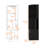 2-shelf 8 Bar Cabinet In Black For Home Entertainment Area Capacity With Open Shelves