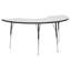 Table d'activité demi-lune effaçable à sec avec pieds réglables - blanc / noir-1173506768-1195166483-1195166482