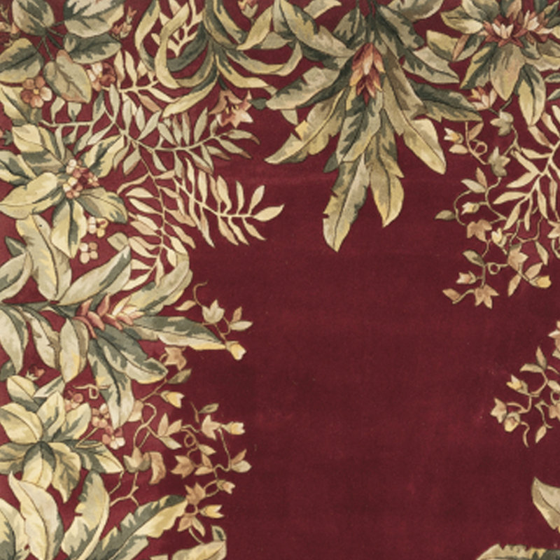 Tapis rubis en laine touffeté à la main Marion, Rectangle 2 pi x 3 pi