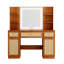 Meuble-lavabo en rotin naturel 43,3 po Boho-1183283978