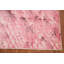 Tapis all-over moderne à motif abstrait rose 6 x 9