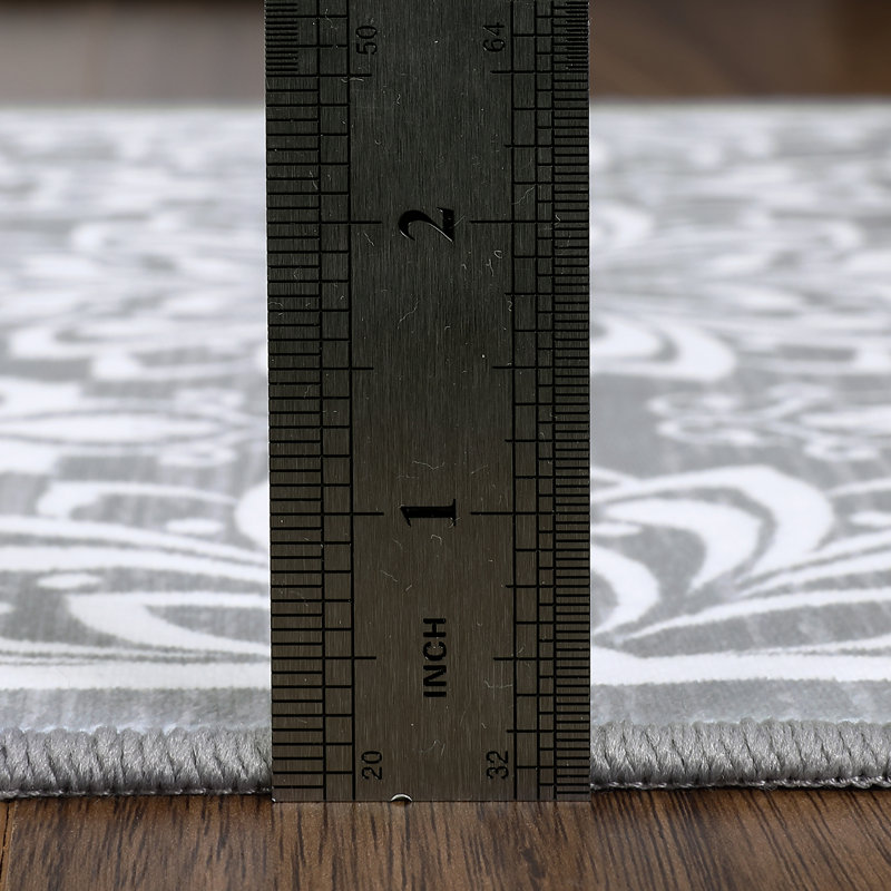 Claybrook Washable Floral Indoor Rug, Rectangle 5' x 7'