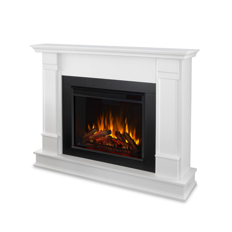 Silverton 48" Electric Fireplace by Real Flame, White