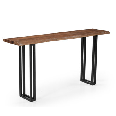 Debralyn 60'' Solid Wood Top Console Table
