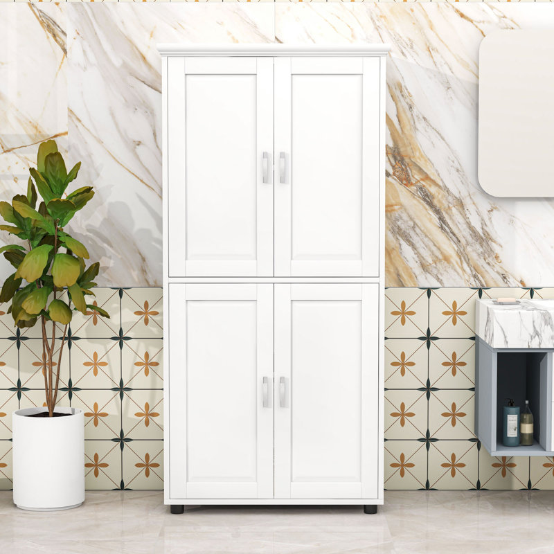 Armoire de rangement pour salle de bain avec tablettes
