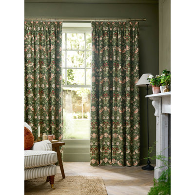 Cotton Blend Blackout Curtain Panel Pair