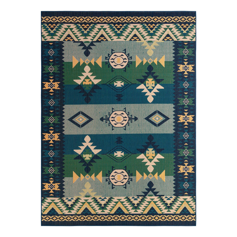 Ciudad Marlenia Indoor/Outdoor Area Rug, Rectangle 9 pi x 12 pi