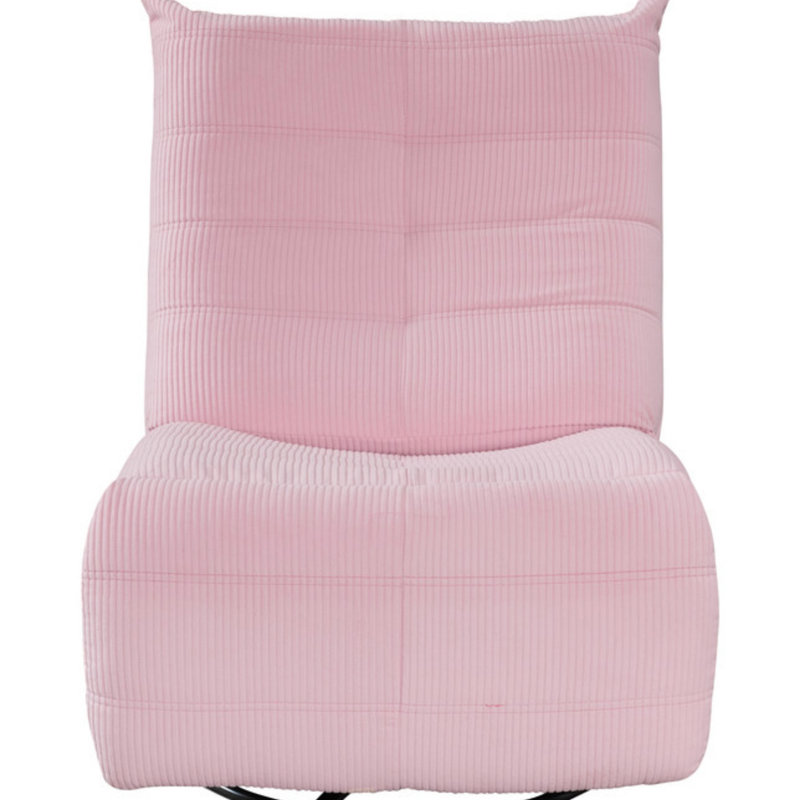 Fauteuil inclinable et pivotant en velours côtelé de 31 pouces de large avec siège confortable Giorgia, parfait pour se détendre