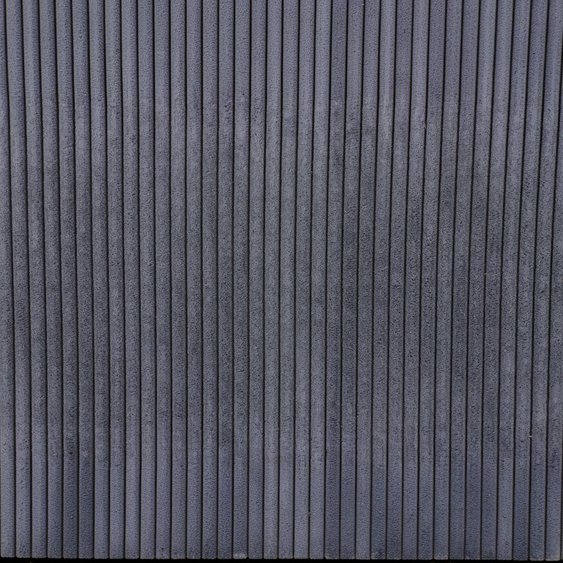 Chaises d'appoint rembourrées en velours côtelé Mid Century, Dark Grey