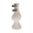 Glam Sculptural Vase with Curved Silhouette and Dual Wood Ring Accents Crafted from Pottery Ecomix Mango Wood and Natural Materials for Eye-Catching Modern Decorative Display-1753818443