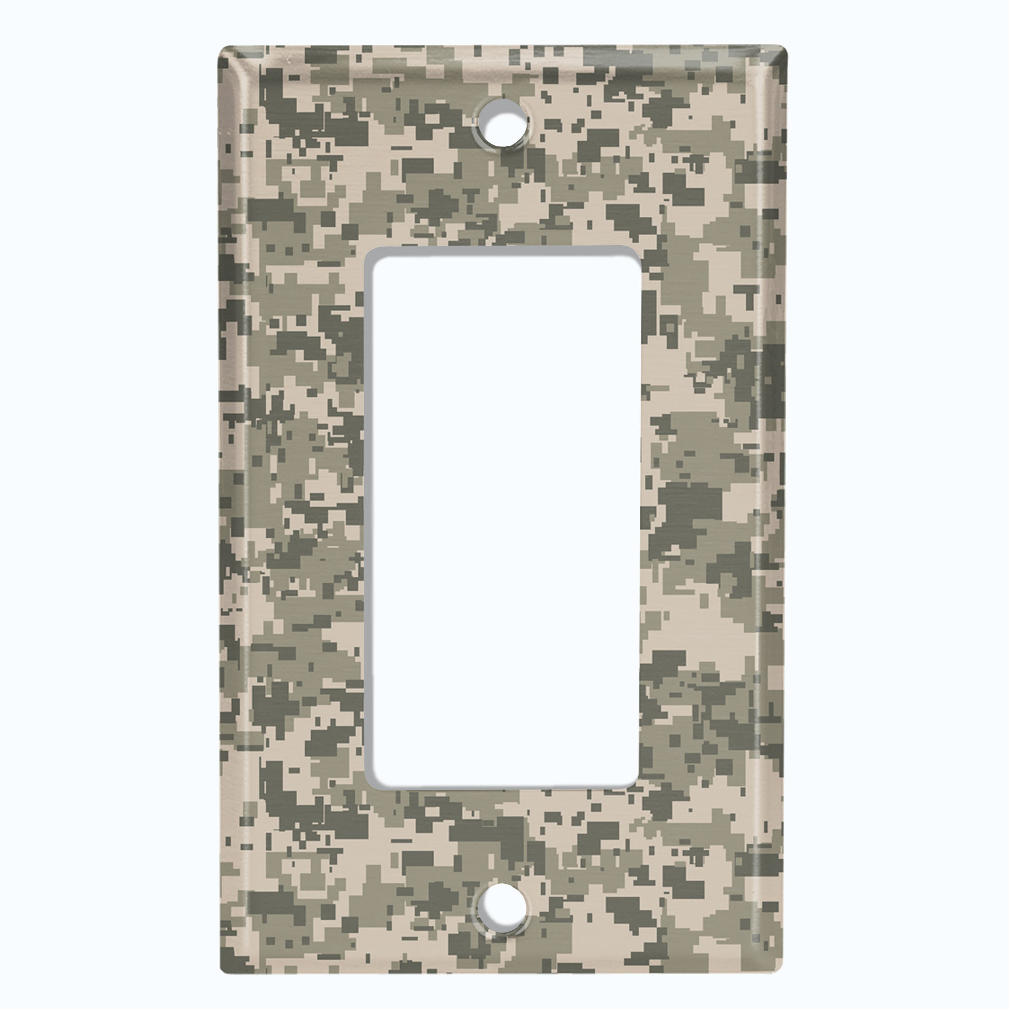 WorldAcc Metal Light Switch Plate Outlet Cover (ACU Camouflage - Single ...