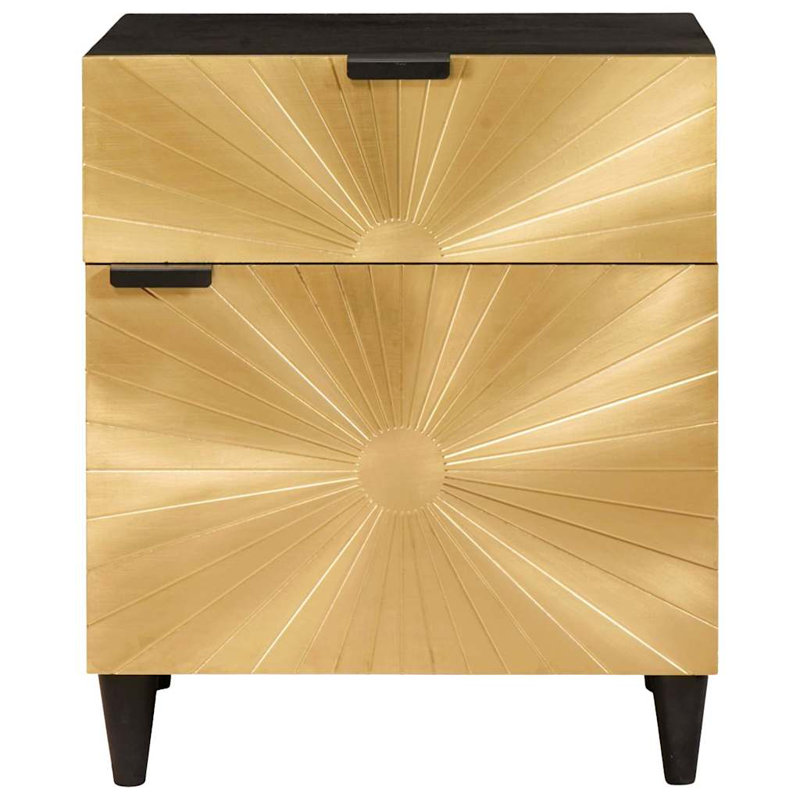 50cm W Solid Wood Bedside Table