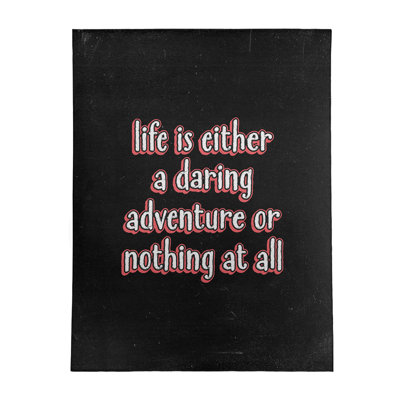 Quotes Chenille Indoor Rug