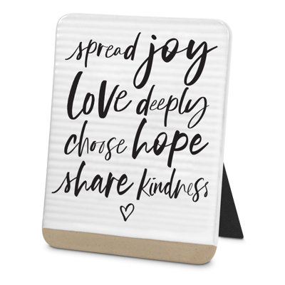 Plaque «Spread Joy Love Deep Choisissez Hope»