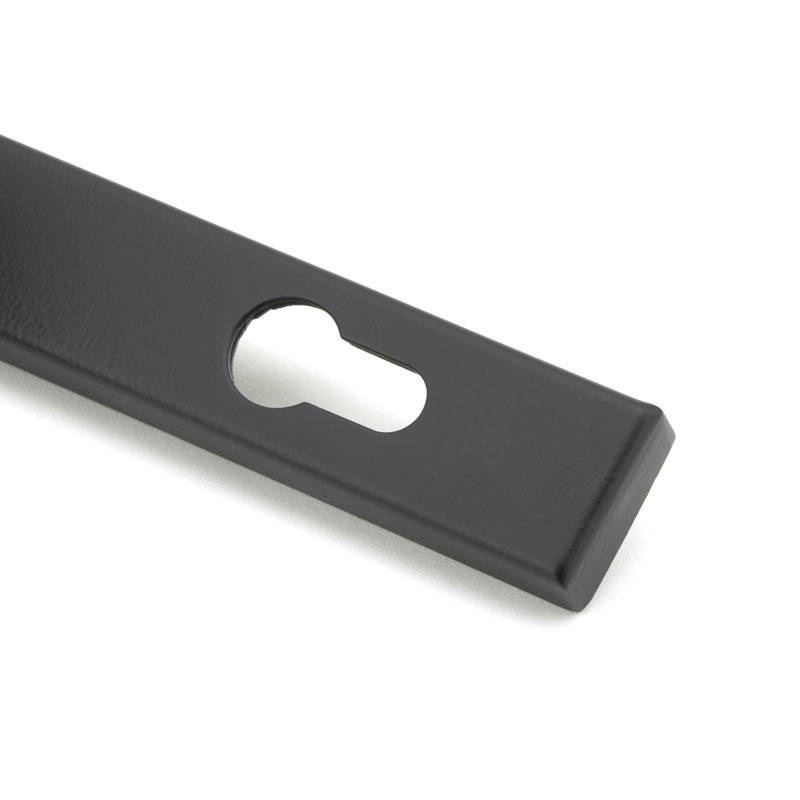 Brompton Lock Door Handle, Matt Black