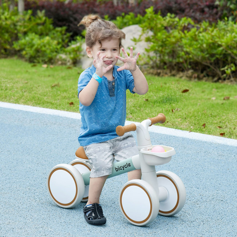 Vélo d'équilibre pour tout-petits de 1 à 3 ans, vélo d'équilibre pour bébé avec siège réglable, roues silencieuses, vélo sans pédale pour garçons et filles