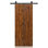 Porte de grange pliante en bois de pin avec quincaillerie coulissante