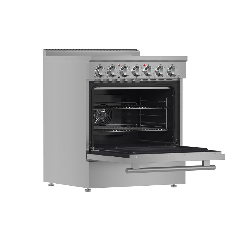 Cuisinière électrique autoportante 30 po Forno Paolo, cuisinière de 7 800 watts, four à convection véritable 4,38 pieds cubes