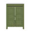 Petit meuble-lavabo de style rétro 24 po, équipé d'un lavabo en céramique, de 2 portes à fermeture douce et d'une tablette réglable-1303657715