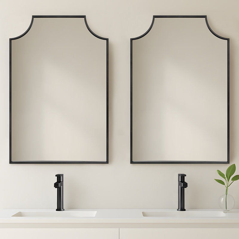 Miroir de salle de bain en métal