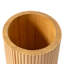 Panier de rangement rond en bois massif fait à la main Charleily