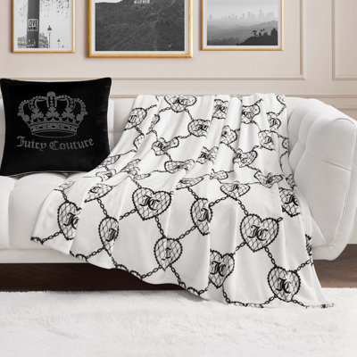 Juicy Couture 60" x 70" Plush Throw Blankets