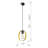 Adjustable Height Metal Body Single Pendant