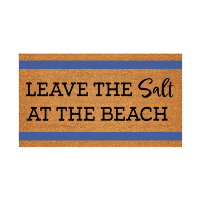 Tapis en fibre de coco Coastal 28 x 16 po Salt Beach