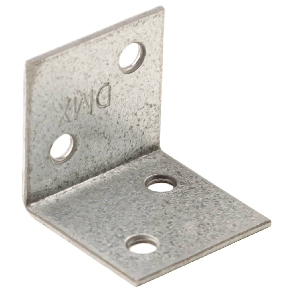 Vidaxl Angle Brackets 150 Pcs 2 Mm 30X25x30 Mm Galvanised Steel