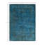 Tapis unique noué à la main Vibrance - bleu, 4 pi 2 po x 5 pi 10 po