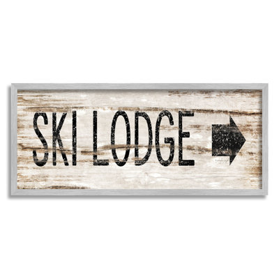 Art de giclée rustique sur panneau de ski par Jennifer Pugh