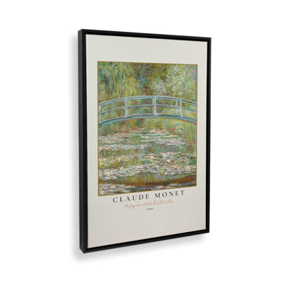 Pont sur un étang de nénuphars par Monet