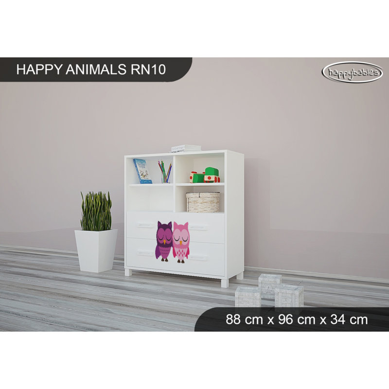 88cm W Kids Cube, White
