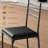 Counter Height Barstools with Footrest and Back, Modern Upholstered Bar Chairs, Metal Bar Stools for Kitchen Counter, Island, Counter Bar-2097022687