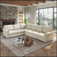 Canapé-lit modulaire rembourré en chenille de 118 L avec lit escamotable et garniture cloutée-1892672665