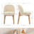 Mid-Century Linen Upholstered 19.3" Side Chair with Solid Wood Legs and Solid Back-360437041