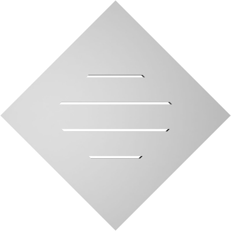 Évent à pignon fonctionnel en uréthane Diamond, H 24 po x l 24 po x P 1 po