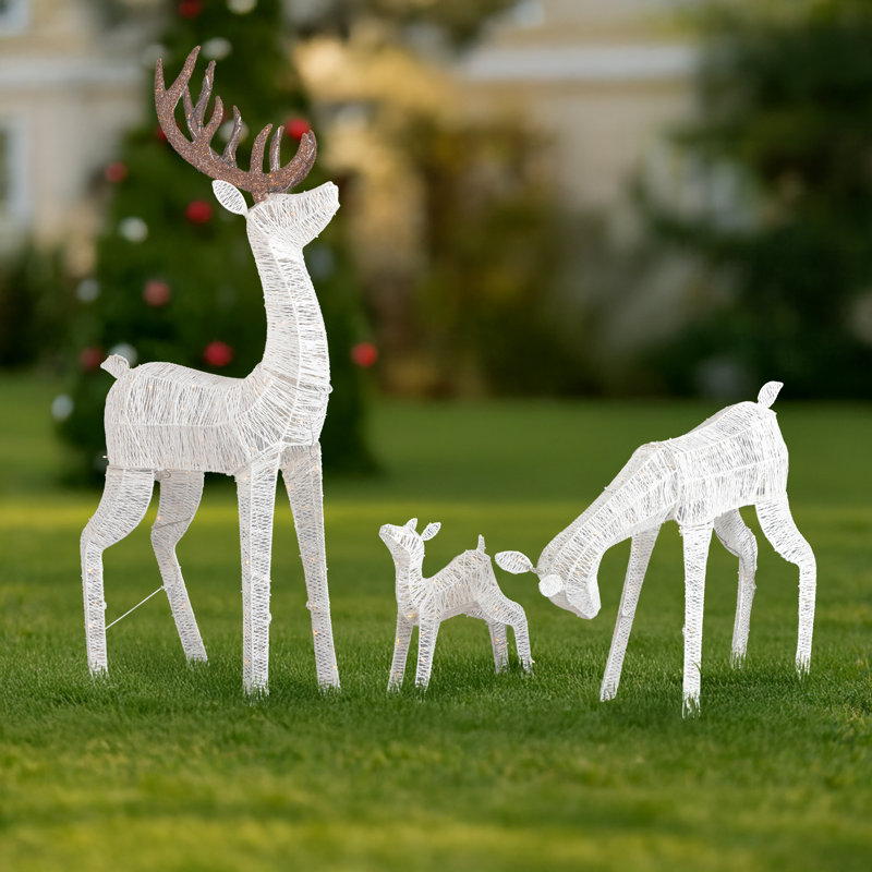 3 pièces de 5 pi de lumières de Noël à DEL blanches
