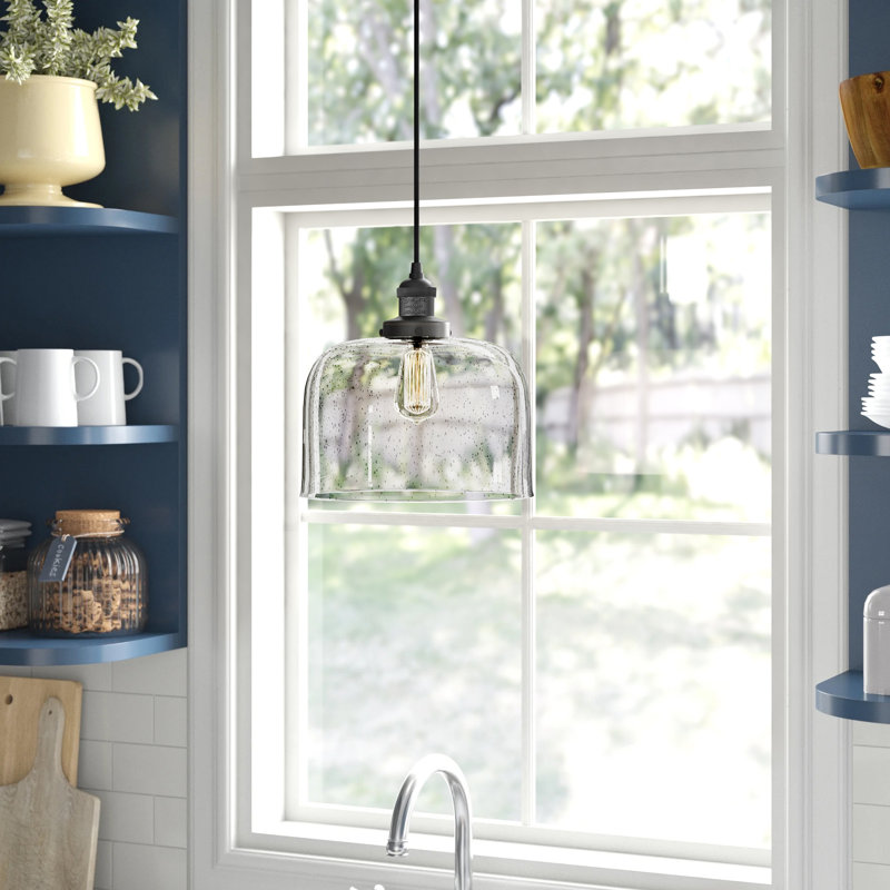 Clarktown 1 - Light Single Pendant, Matte Black, Seedy